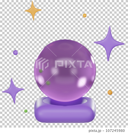 Future Fortune Teller's Crystal Ball 3D 107245980