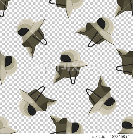 colored pattern fishing hats, beautiful caps 107246054