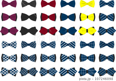 big set ties different types, bowties various size big set ties different types, bowties various size 107246098