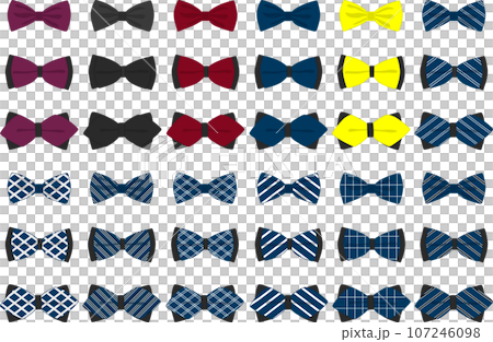 big set ties different types, bowties various size big set ties different types, bowties various size 107246098