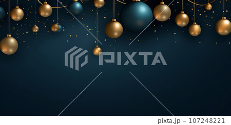 クリスマスオーナメント背景 107248221