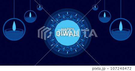 Happy Diwali festival background 107248472