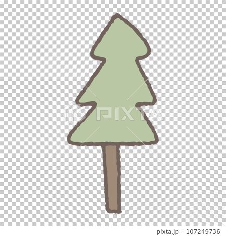 doodle tree minimal style 107249736