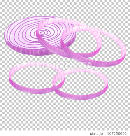 sliced onions 107250693