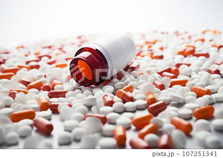 Pharmaceutical Concept Pills Medication and Health, Generative Ai 107251341