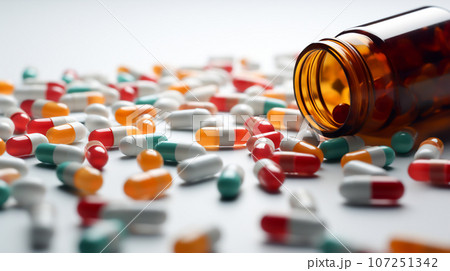 Pharmaceutical Concept Pills Medication and Health, Generative Ai 107251342
