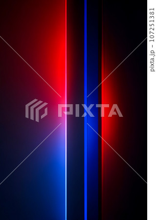 Vibrant Abstract Gradient in Black, Red, and Blue - Modern Digital Art, Generative Ai 107251381