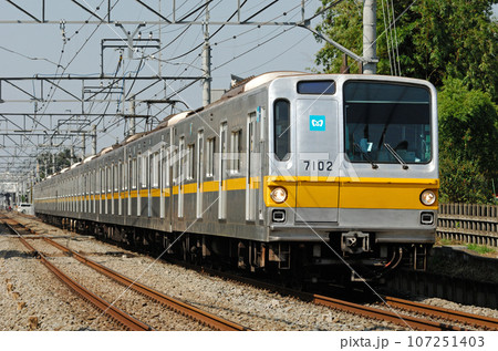 西武池袋線 ひばりヶ丘ー保谷 東京メトロ 7000系 7102F 西武池袋線 ひばりヶ丘ー保谷 東京メトロ 7000系 7102F 107251403