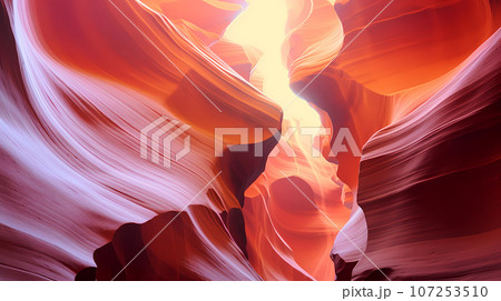 Illustration of a beautiful view of the canyon, USA 107253510