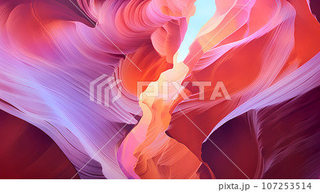 Illustration of a beautiful view of the canyon, USA 107253514