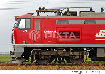 羽越本線　鶴岡ー藤島　JR貨物　EF510-6＋JR東日本　24系　夢空間　JR20周年記念号 107254418