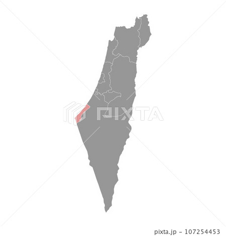 Gaza Strip map, Palestinian territories. Gaza Strip map, Palestinian territories. 107254453