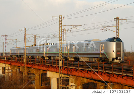 函館本線　豊幌ー江別　JR北海道　789系1000番台　HL-1003編成（札幌）　スーパーカムイ 107255157