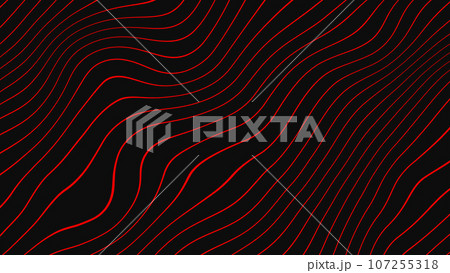 Red wavy lines abstract minimal elegant motion background. Seamless looping Red wavy lines abstract minimal elegant motion background. Seamless looping 107255318