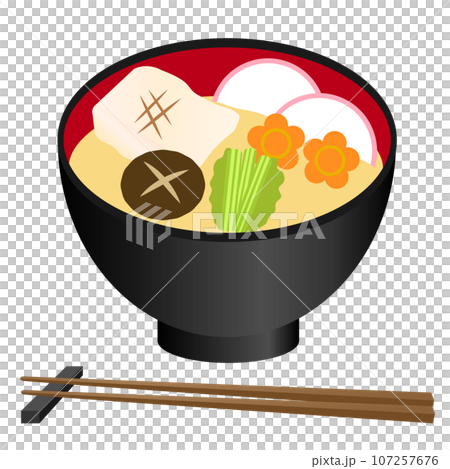 お雑煮のイラスト お雑煮のイラスト 107257676