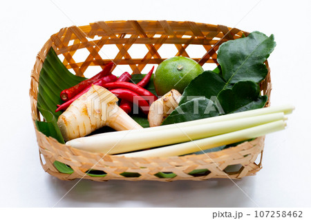 Thai organic tom yum berb set Thai organic tom yum berb set 107258462