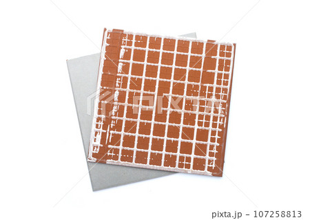 Floor tiles on white background 107258813