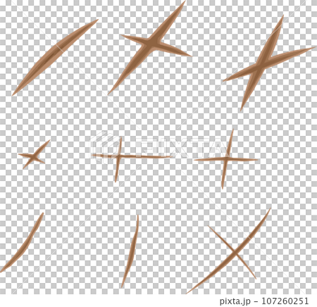 Wound illustration set 107260251