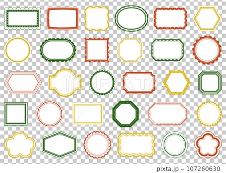 Decorative frame set, frame, heading, title, decorative border, treatment, copy space, material Decorative frame set, frame, heading, title, decorative border, treatment, copy space, material 107260630