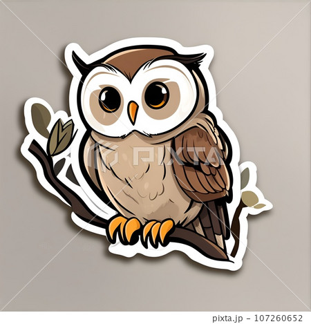 フクロウのイラスト素材 [107260652] - PIXTA