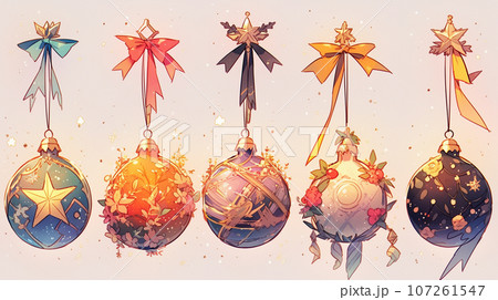 クリスマスツリーのオーナメントのプリファレンスシート