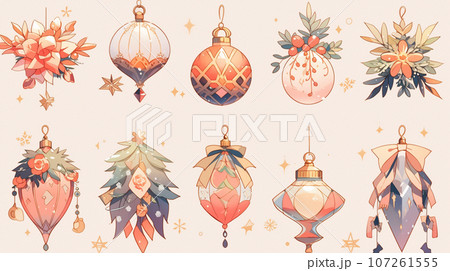 クリスマスツリーのオーナメントのプリファレンスシート