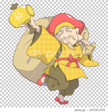 Daikokuten brings treasures 107261705