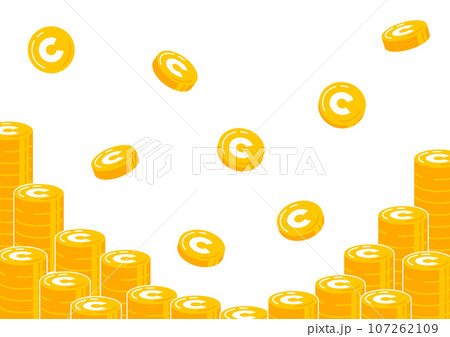 山積みのコインの背景6 山積みのコインの背景6 107262109