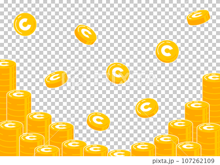 山積みのコインの背景6 山積みのコインの背景6 107262109