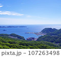 長崎県　稲佐山展望台から夏の眺望　昼の絶景　2023-08-02 107263498