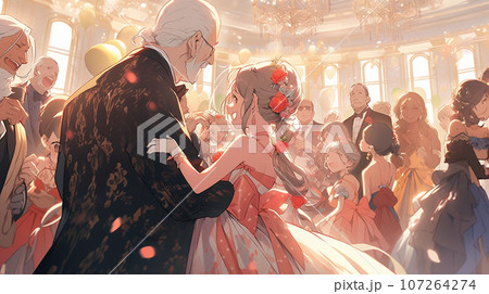 ballroomでの社交ダンス風景