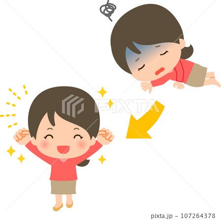 体調不良から復活した女性 107264378