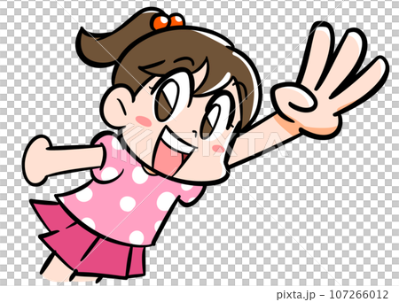 女の子3本指 女の子3本指 107266012