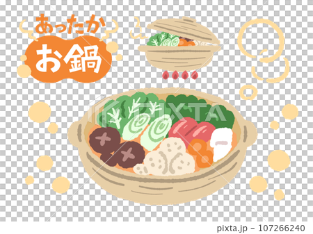 Cute illustration of a warm pot 107266240