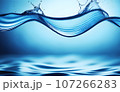 water drop waves drops diffuse blue background 107266283