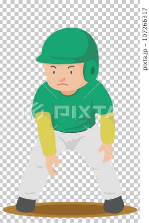 リードを取るランナー　野球 107266317