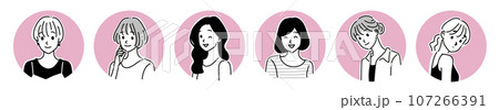 女性・女の子のイラスト素材 女性・女の子のイラスト素材 107266391