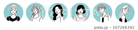 女性・女の子のイラスト素材 107266392