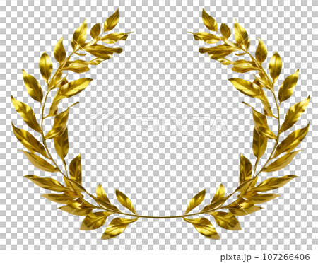 金桂冠框架插畫 107266406