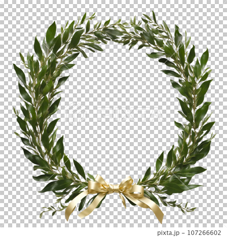 Laurel frame illustration Laurel frame illustration 107266602