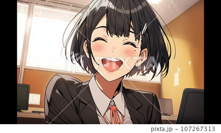 笑顔が可愛い女の子 107267313