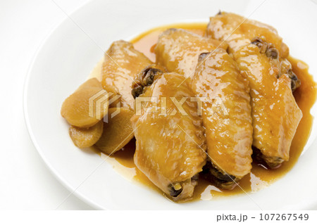 手羽先の甘辛照り焼き 手羽先の甘辛照り焼き 107267549