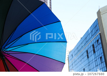 The main attribute in rainy weather - umbrella 107267880