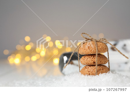 Concept of tasty Dutch Christmas cookies, Pepernoten Concept of tasty Dutch Christmas cookies, Pepernoten 107267997