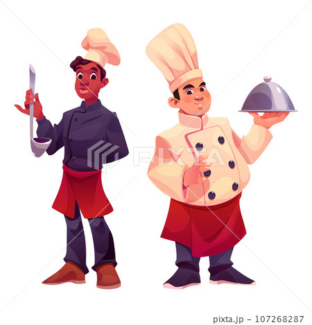 Restaurant kitchen chef character cartoon vector Restaurant kitchen chef character cartoon vector 107268287