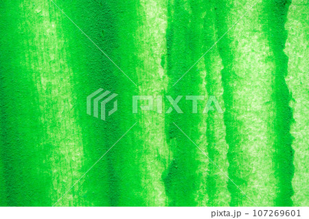 Abstract green watercolor background texture close up 107269601