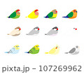 小鳥のイラストセット 107269962