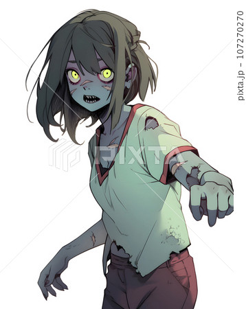 ゾンビ　アンデッドのイラスト（AI生成画像） 107270270