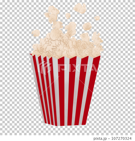 popcorn in a white box 107270324