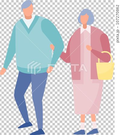 高級夫妻散步 107270862